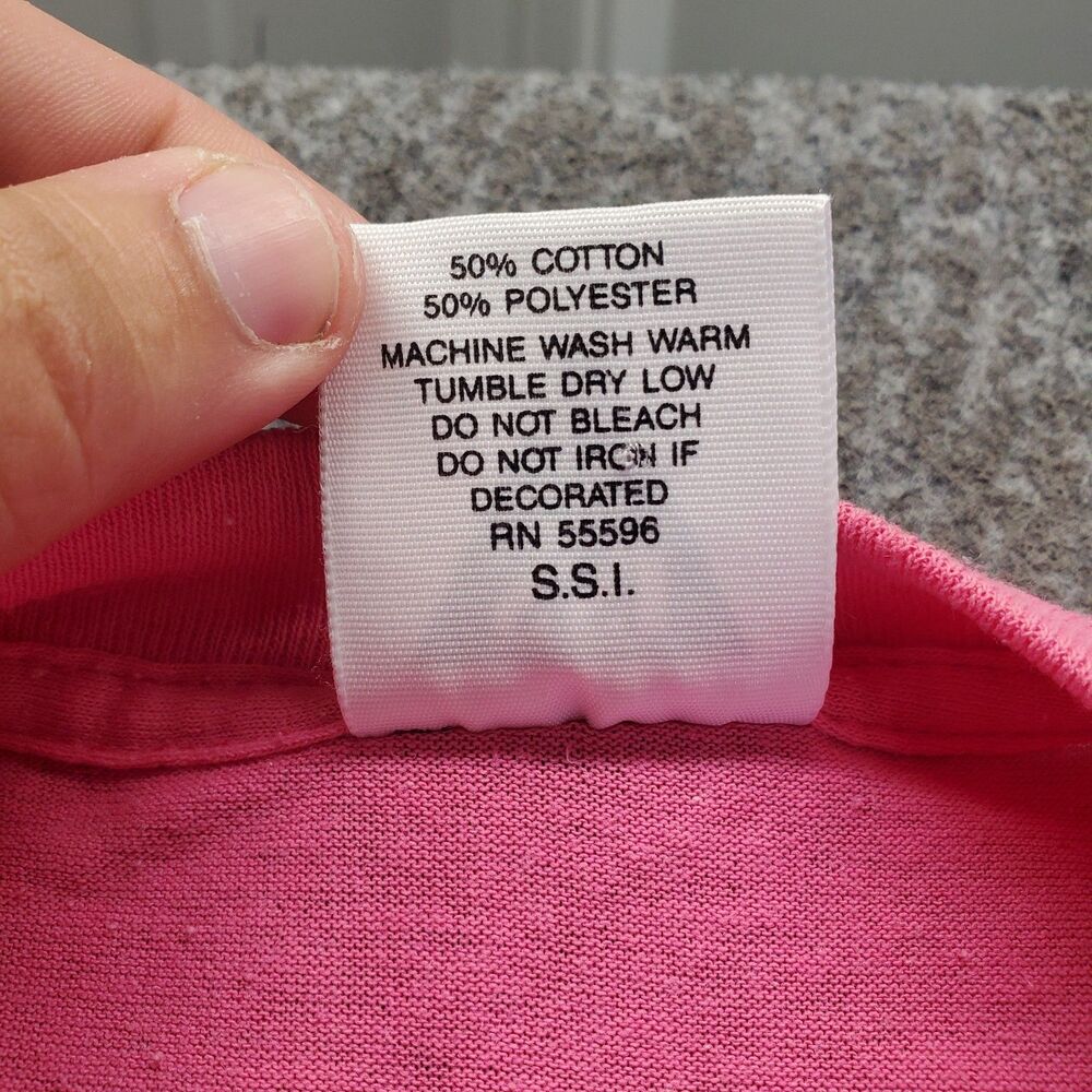 VTG 1990 Bart Simpson Don’t Have A Cow Man T-Shirt Men’s M Pink Single Stitch - Picture 11 of 12